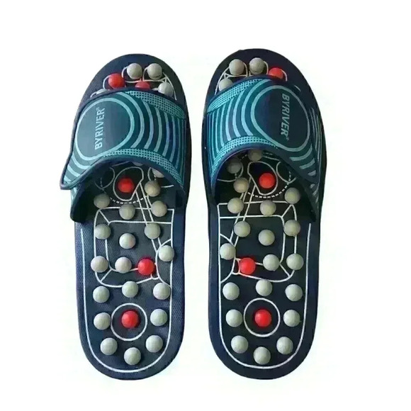 BYRIVER Men's Reflexology Foot Massager Acupuncture Sandals Size Assorted - Picture 5 of 7